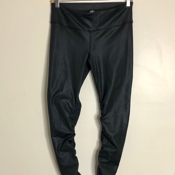 Alo Yoga Black Shine On Leggings